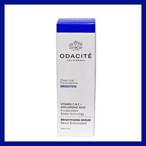 ODACITE Clean-ical Vitamin C E Hyaluronic Acid Brighten Serum 1 Oz 30 ml NEW